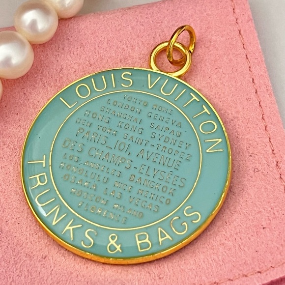 LV Tiffany Blue Trunks and Bag Charm - Picture 3 of 5